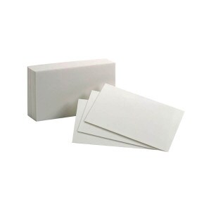 Oxford Blank Index Cards 3X5